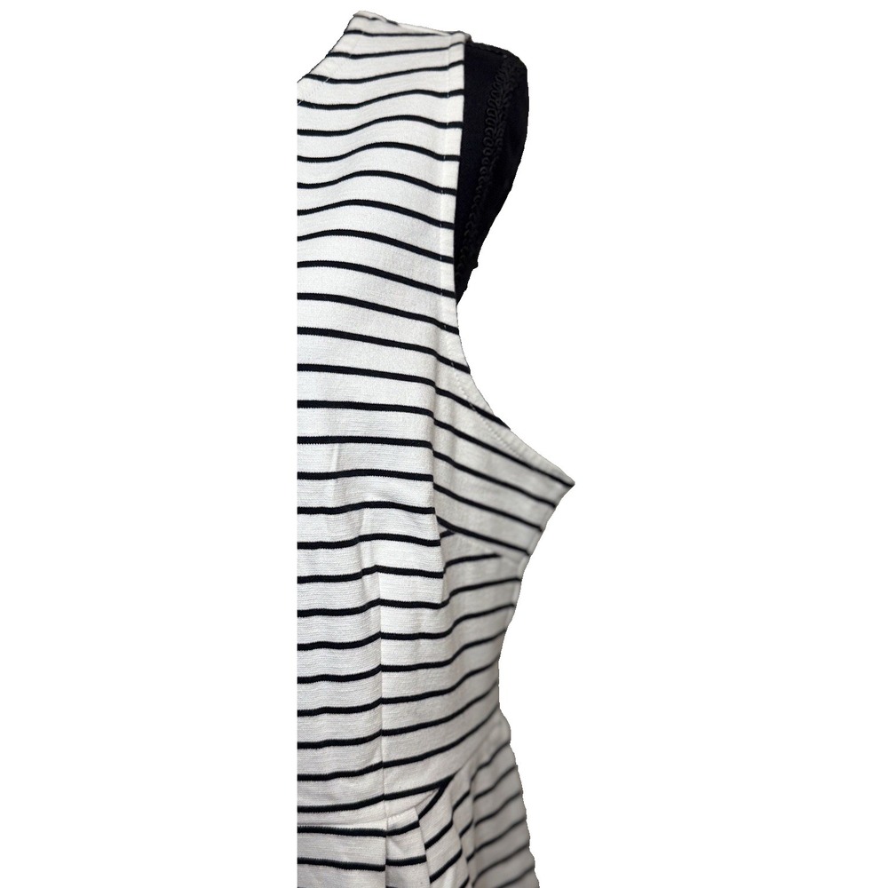 Old Navy Striped Sleeveless Knit Mini Dress Black & White Size XL Nautical - Picture 7 of 12